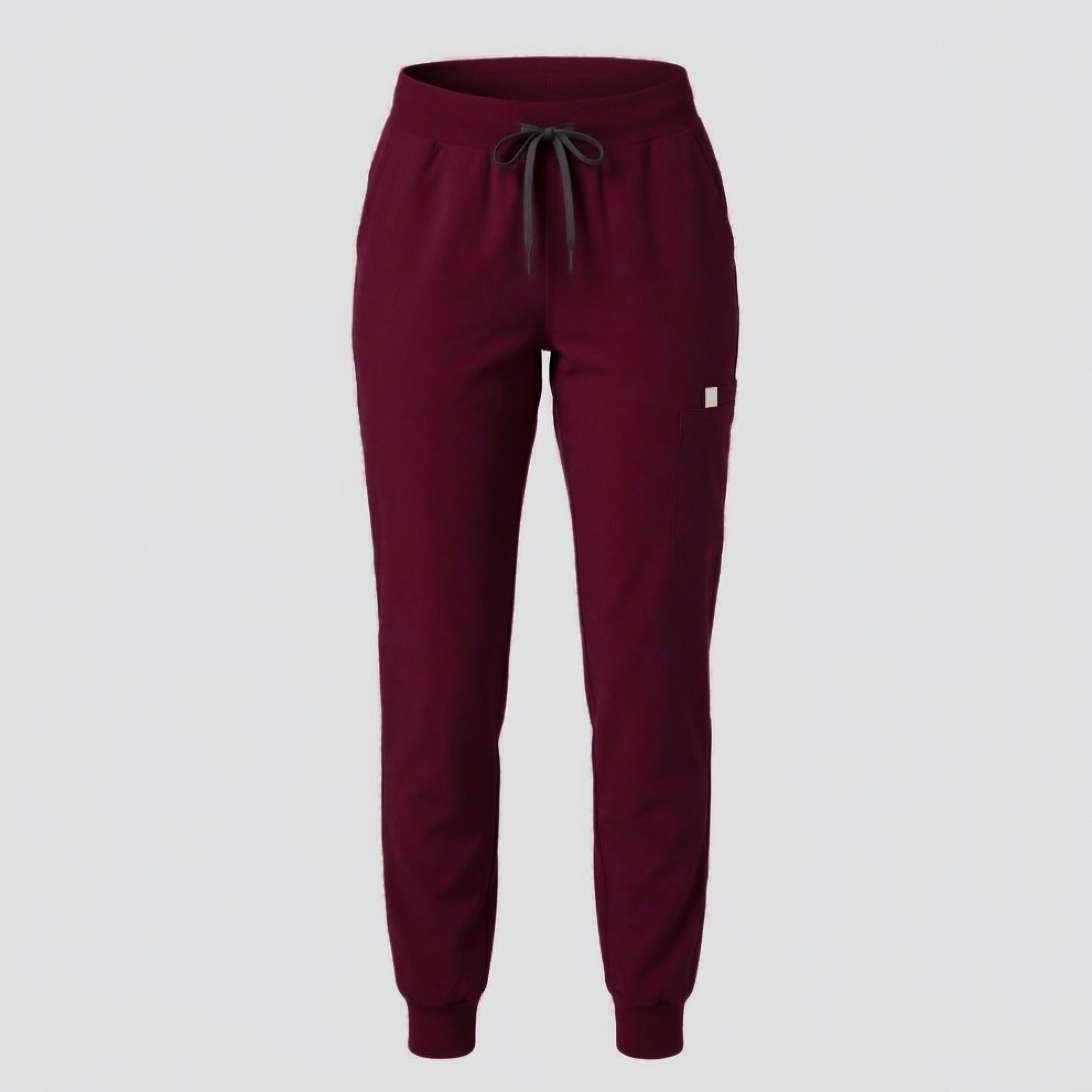 Zenir | Women's Easy-Fit Jogger Scrub Pants - Burgundy