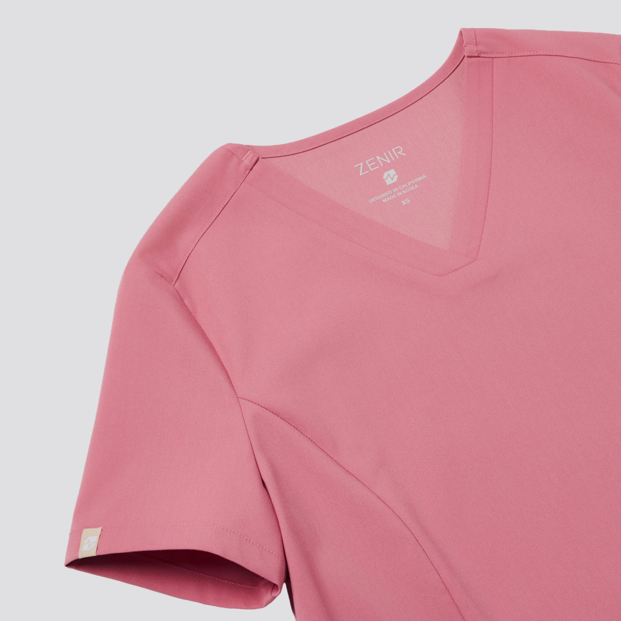 Zenir | Women's VersaPocket Scrub Top - Coral Pink
