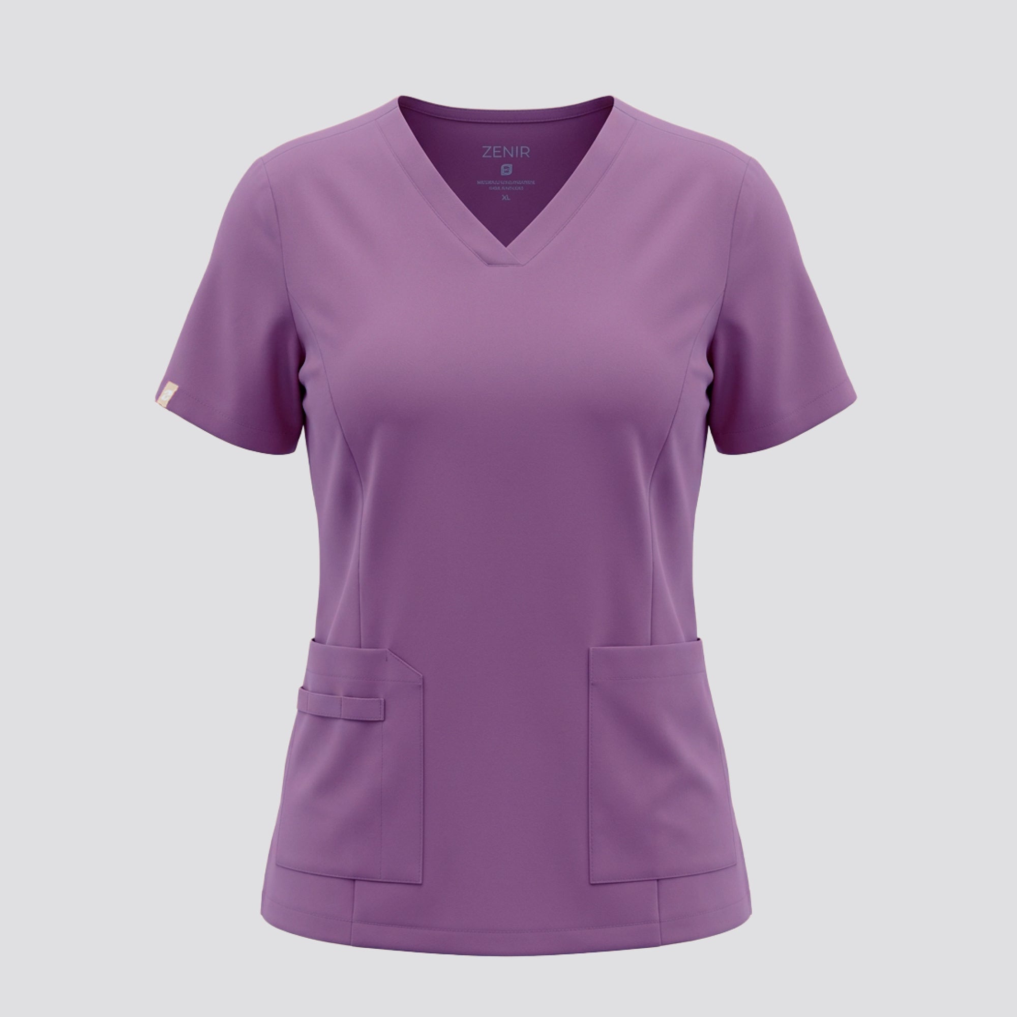 Zenir | Women's VersaPocket Scrub Top - Mauve Pink