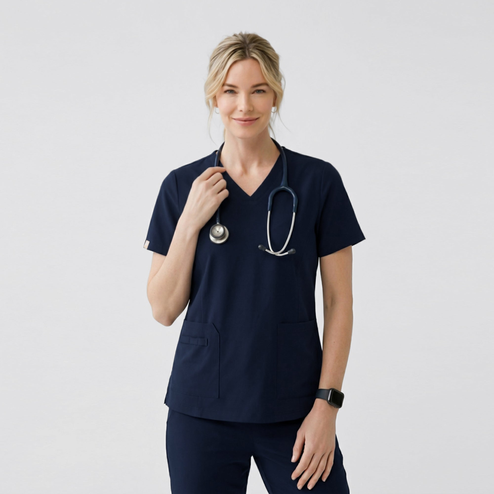 Zenir | Women's Easy-Fit Jogger Scrub Pants - Navy