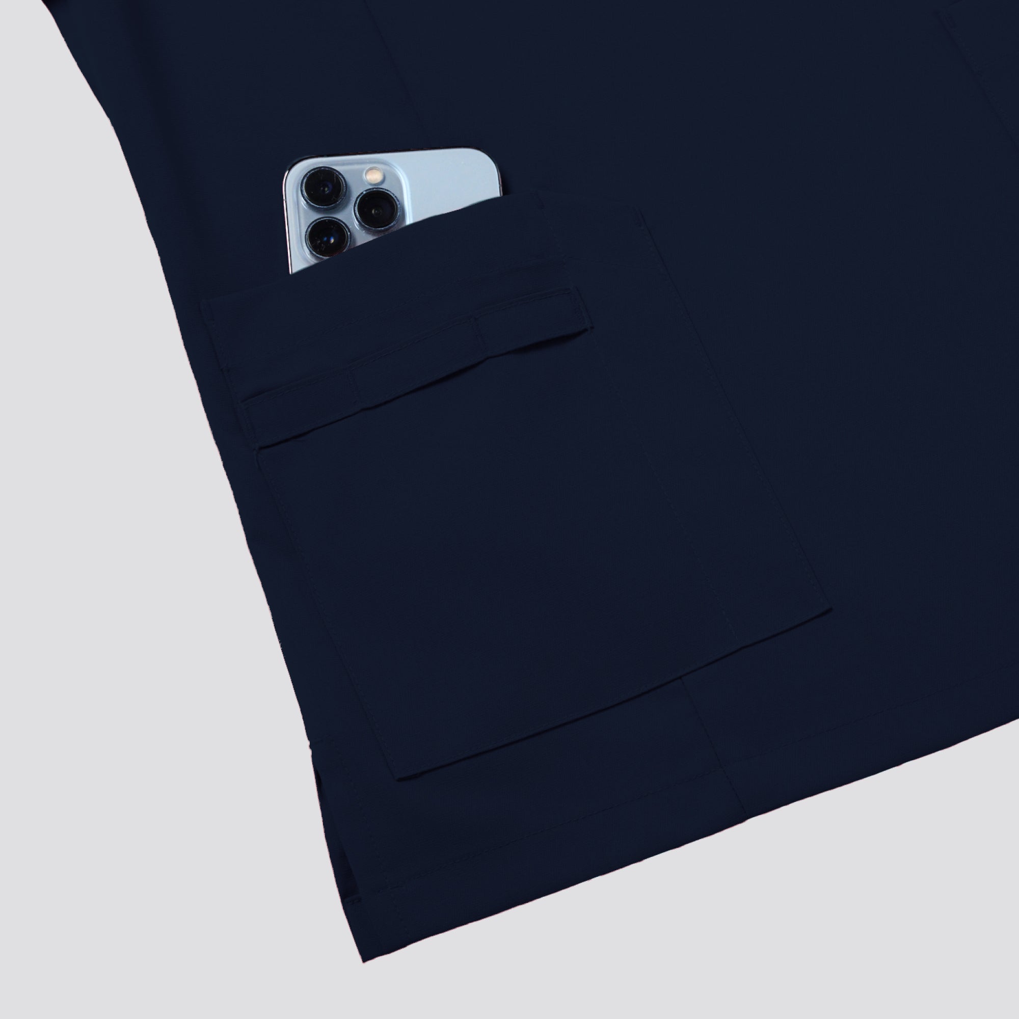 Zenir | Women's VersaPocket Scrub Top - Navy