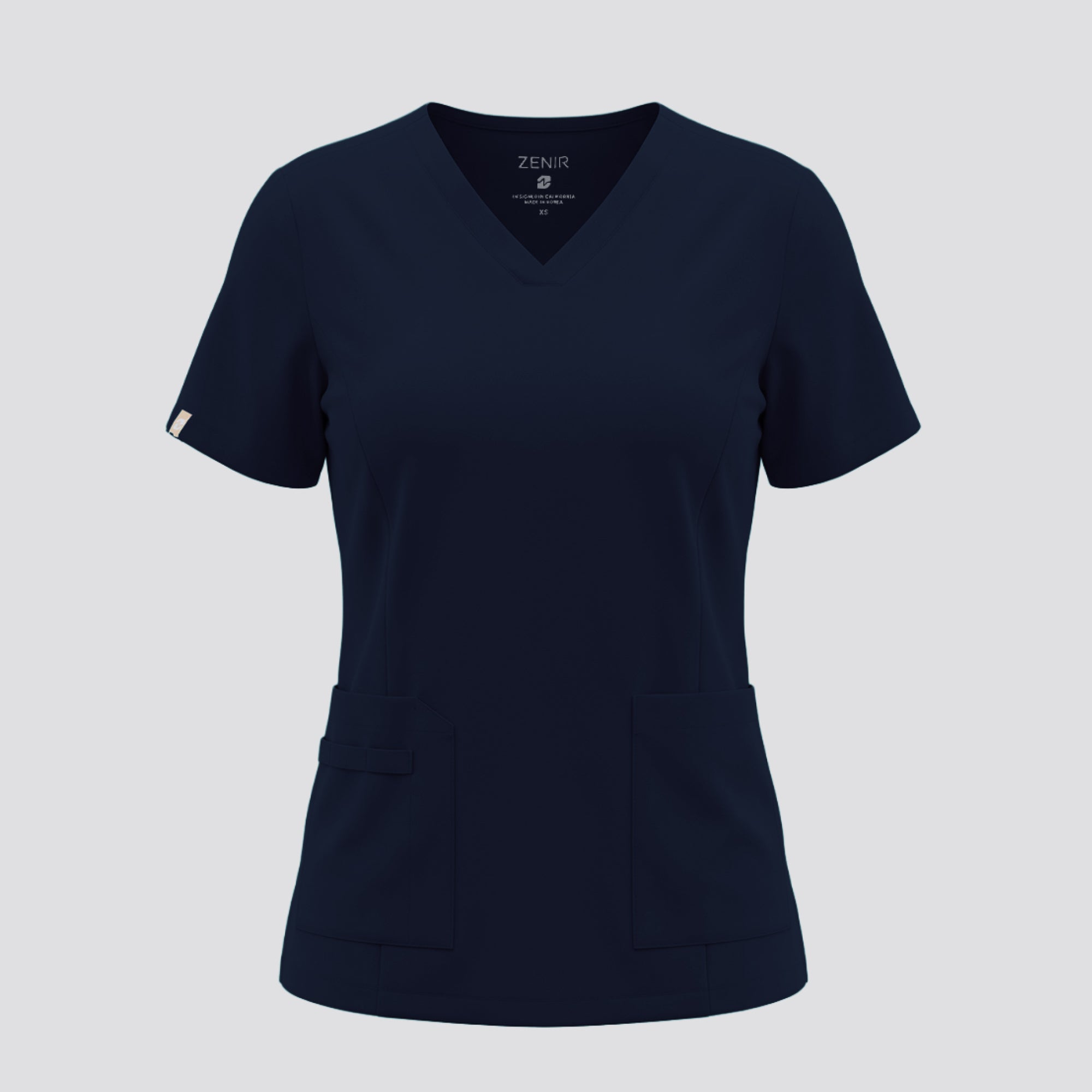 Zenir | Women's VersaPocket Scrub Top - Navy