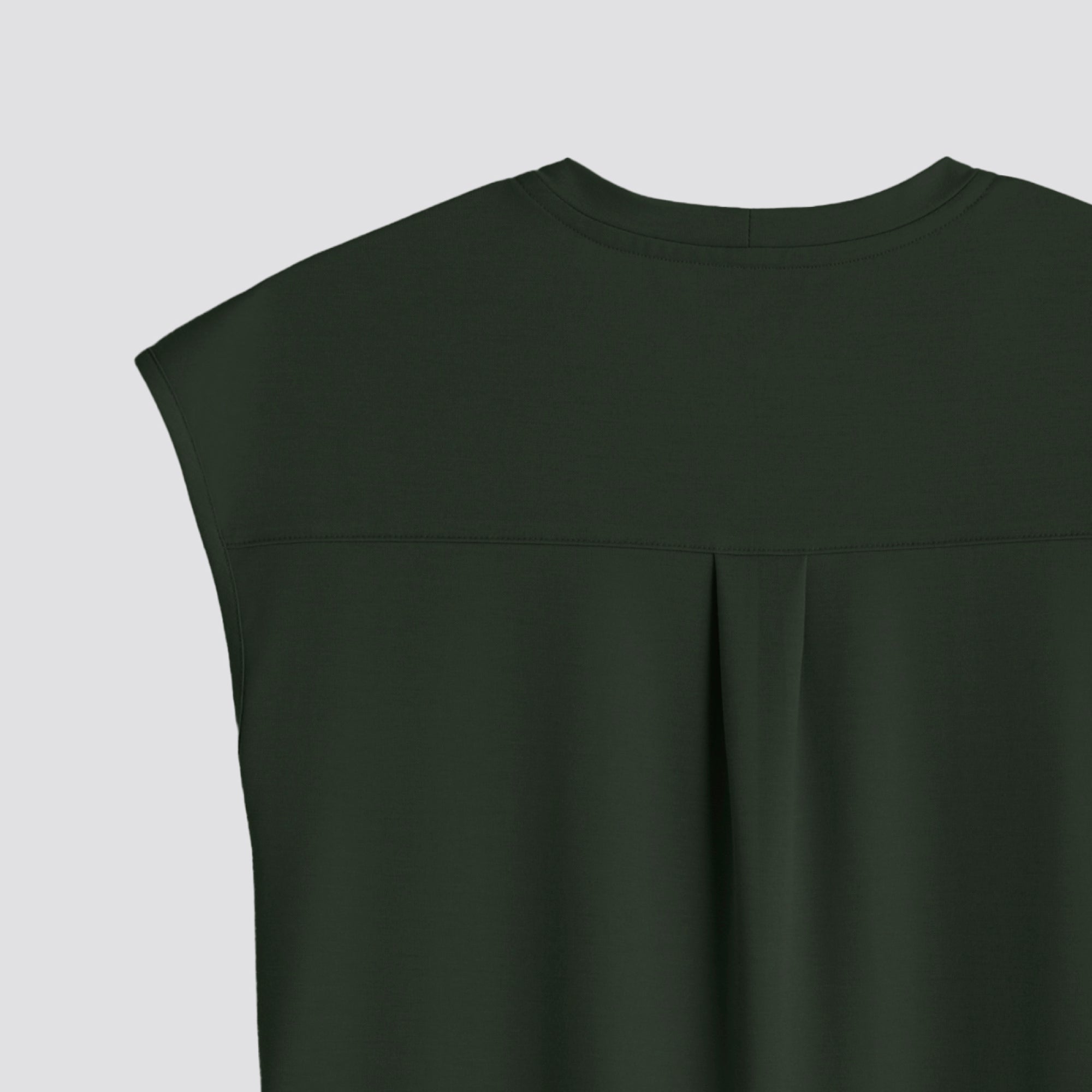 Zenir | Women's Soft Stretch Crewneck Scrub Top - Olive Green