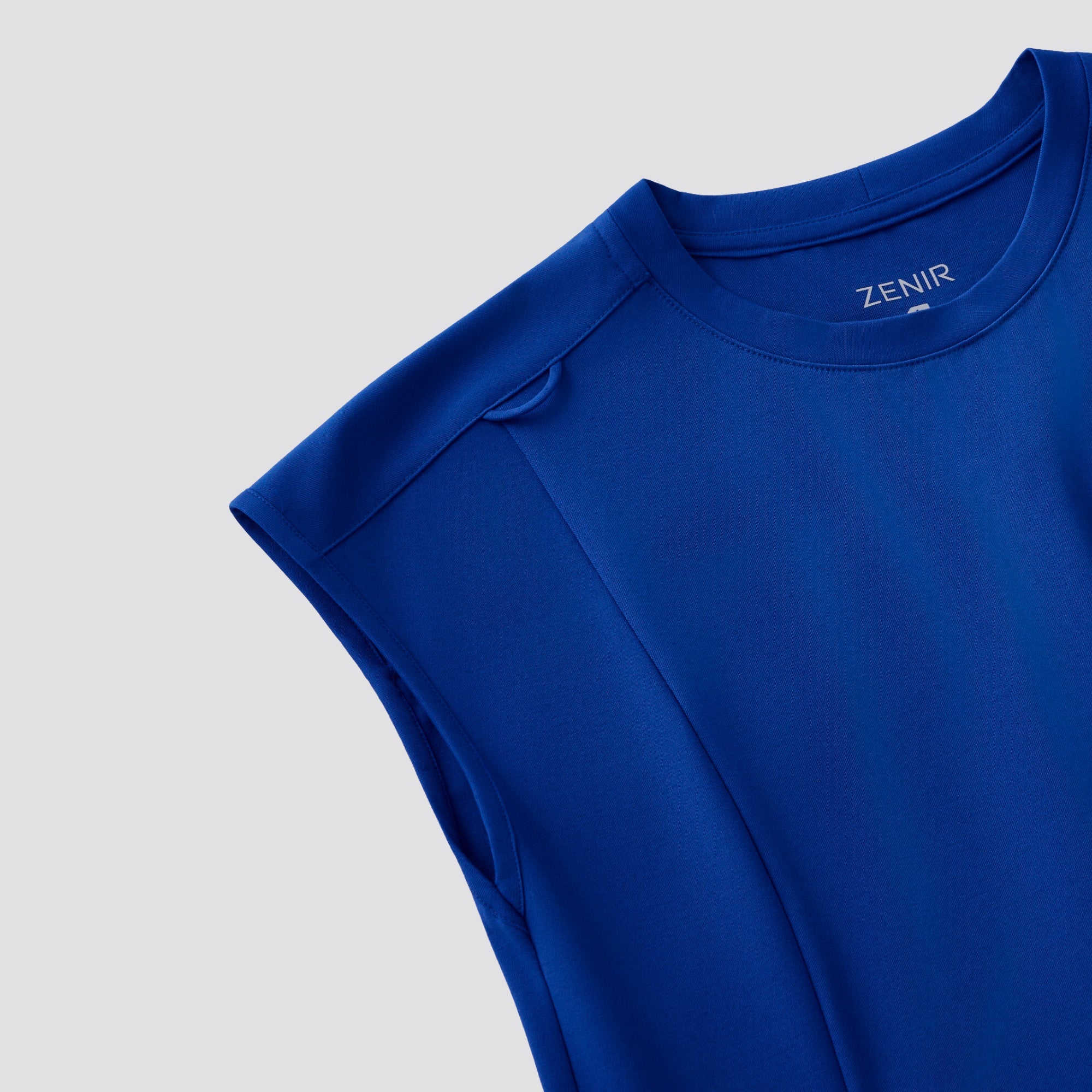 Zenir | Women's Soft Stretch Crewneck Scrub Top - Royal Blue