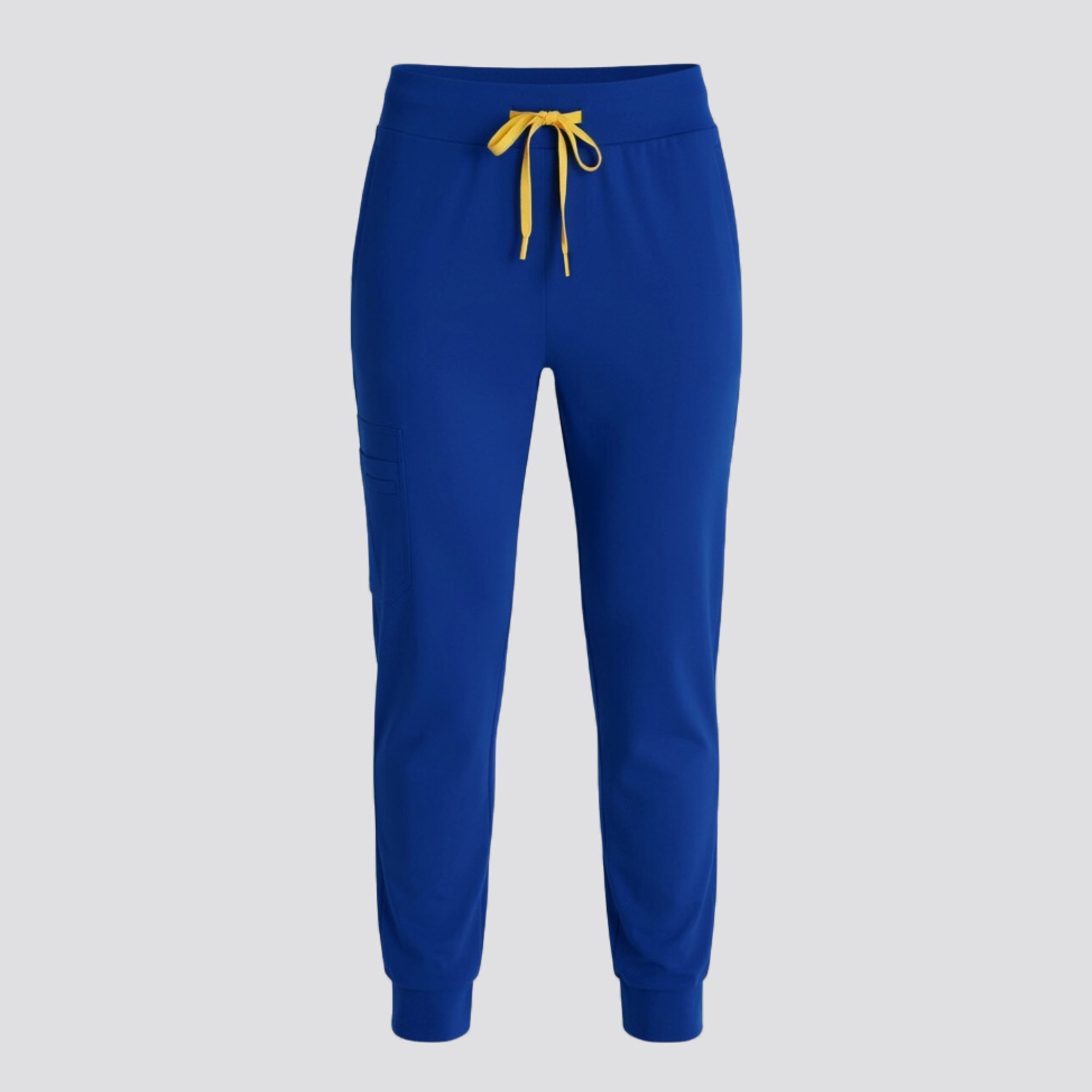 Zenir | Women's Soft Stretch High Waisted Jogger Scrub Pants - Royal Blue
