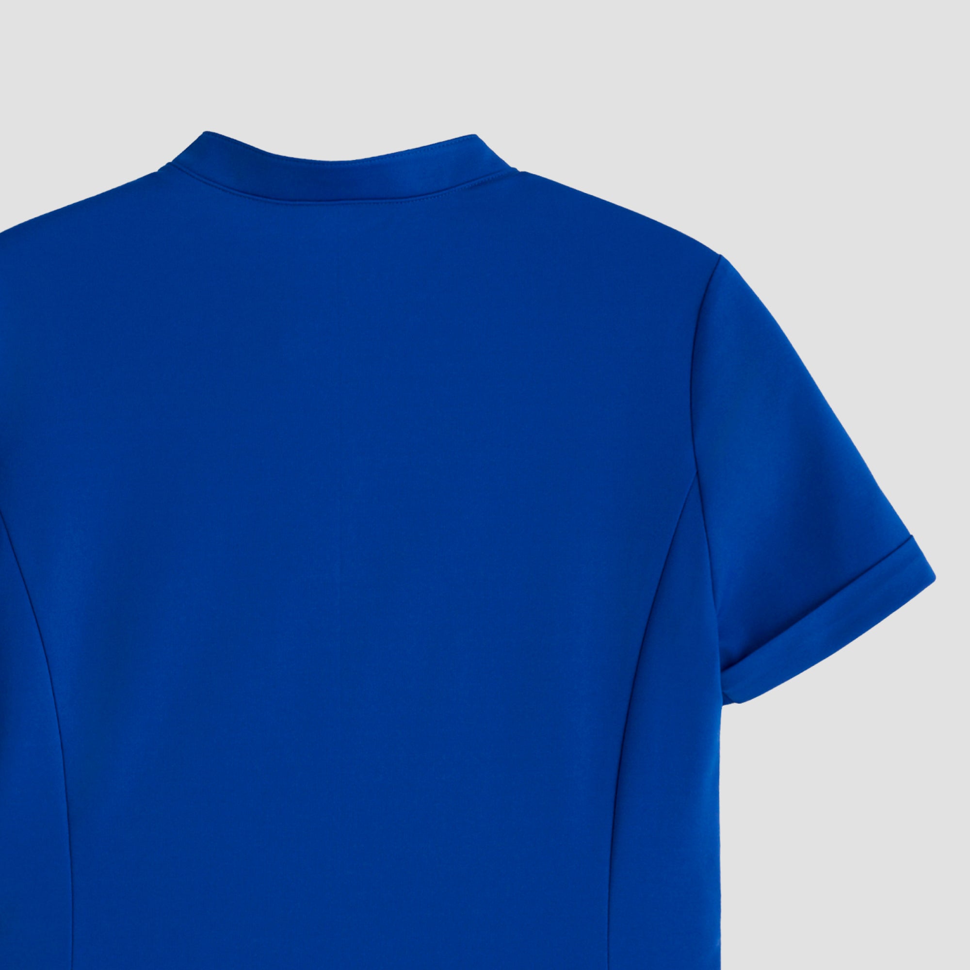 Zenir | Women's Soft Stretch Notched Scrub Top - Royal Blue