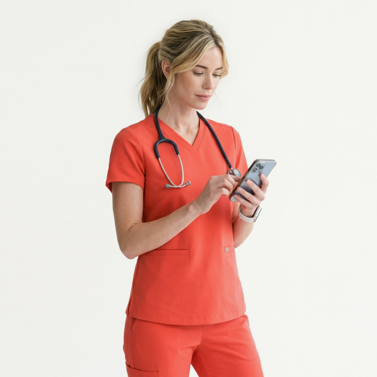 Zenir | W-Double Pocket Scrub Top