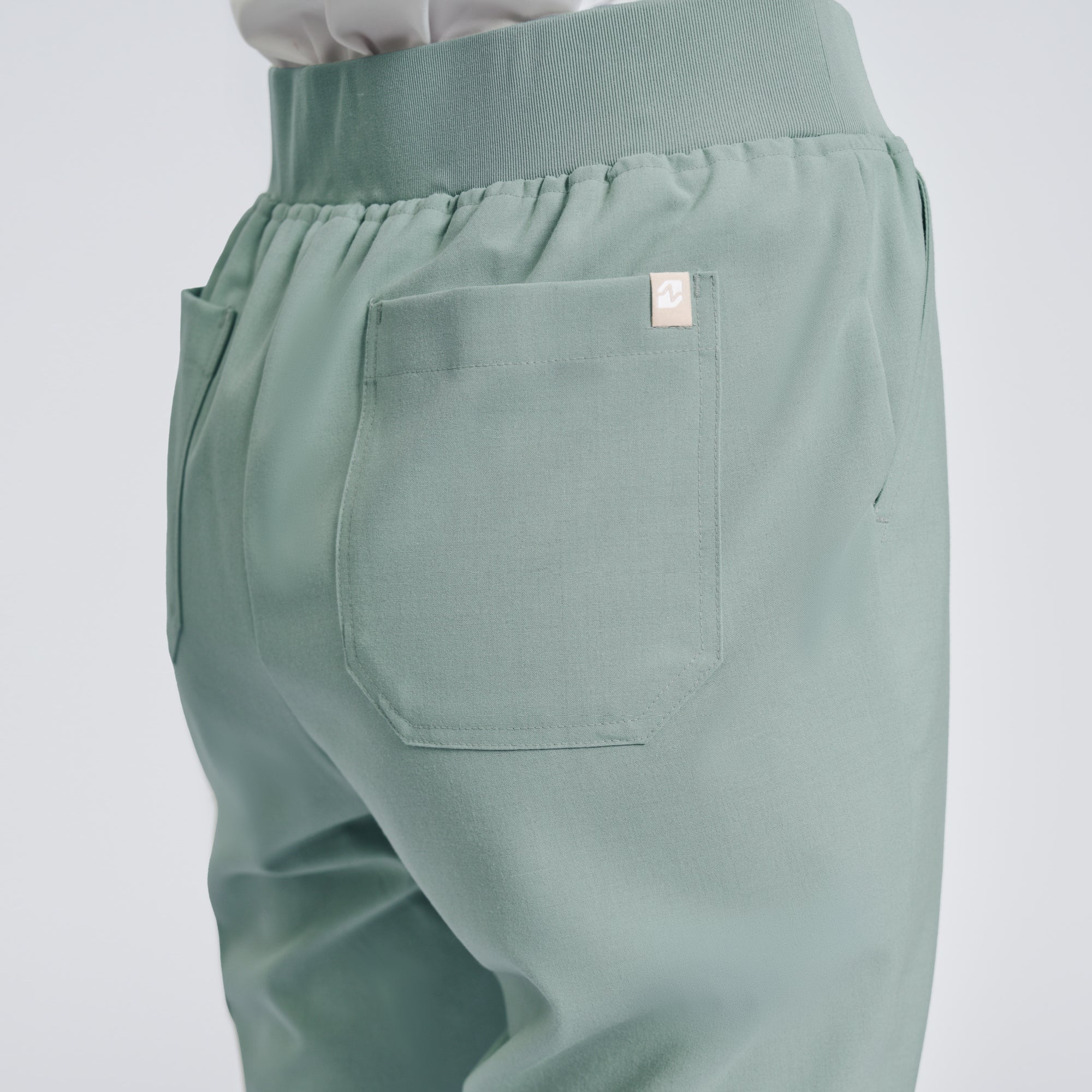 Zenir | Women's Easy-Fit Jogger Scrub Pants - Sage Green