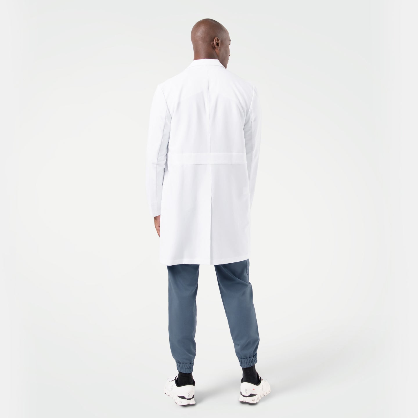 Zenir | Men's Standard Long Lab Coat LCM-101 - White