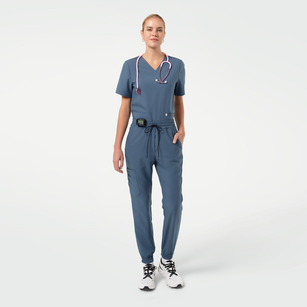 Zenir | W-Double Pocket Scrub Top