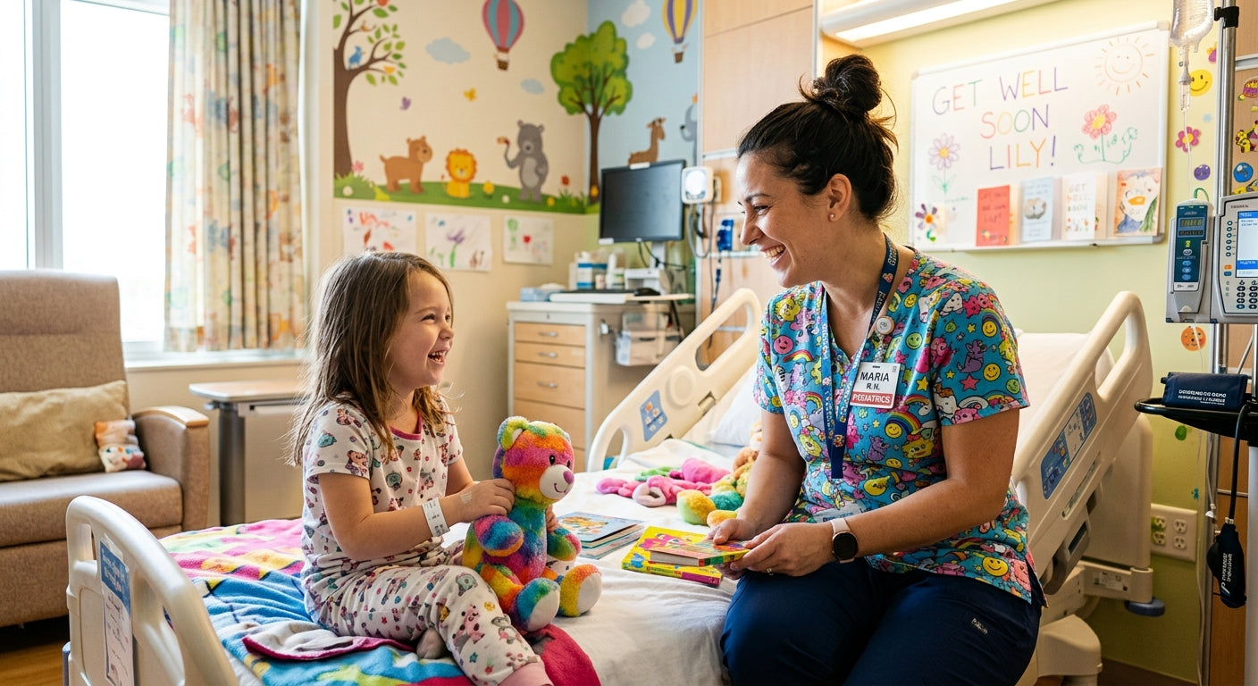 Brightening Little Smiles: The Power of Colorful Wholesale Scrubs in Pediatric Care