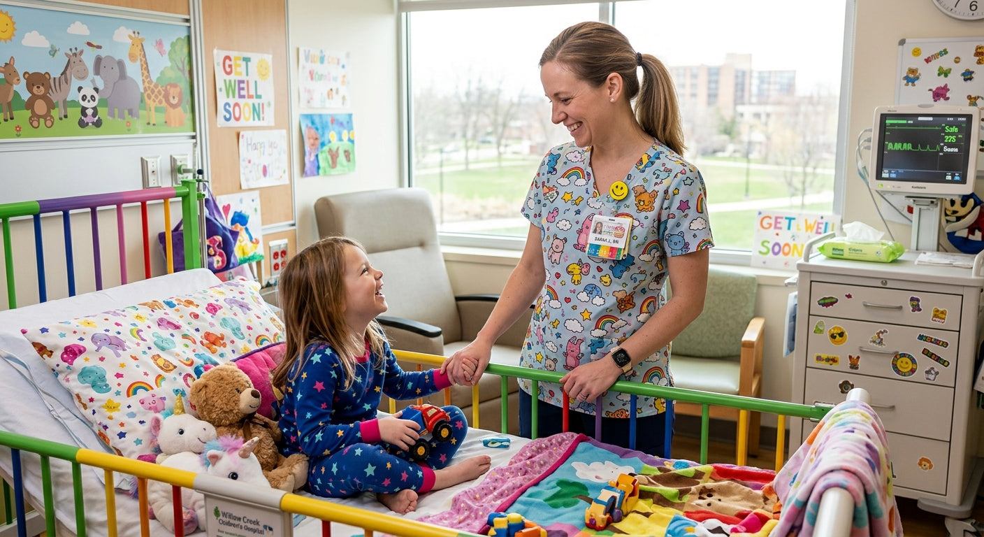 Creating a Calming Pediatric Environment with Wholesale Medical Uniforms