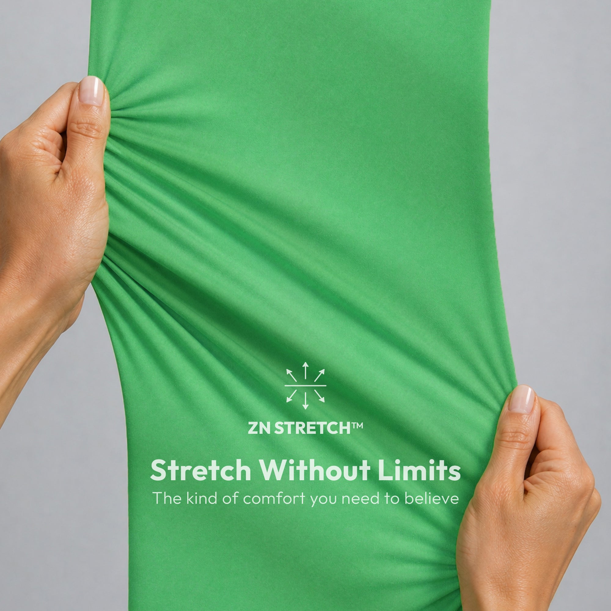 Zenir | Women's Soft Stretch Notched Scrub Top - Pistachio Green