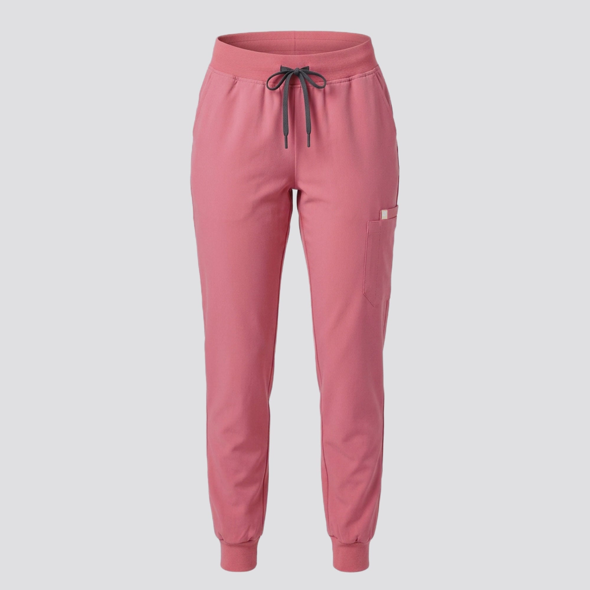 Zenir | Women's Easy-Fit Jogger Scrub Pants - Coral Pink
