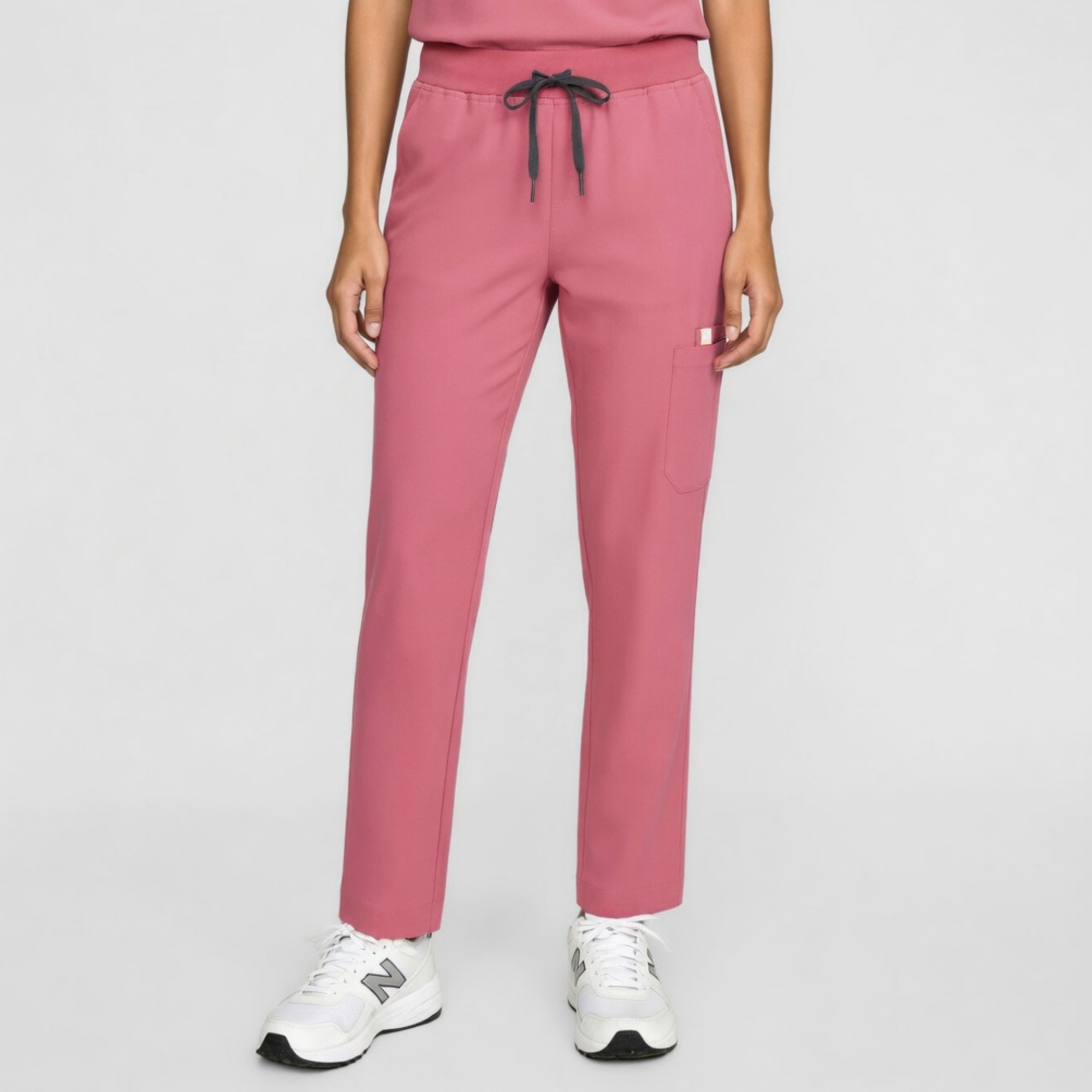 Zenir | Women's Signature Straight Scrub Pants - Coral Pink