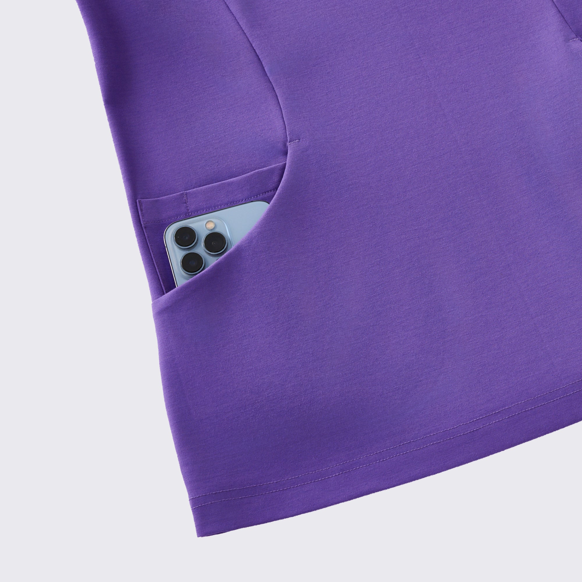 Zenir | Women's Soft Stretch Scrub Top - Eggplant