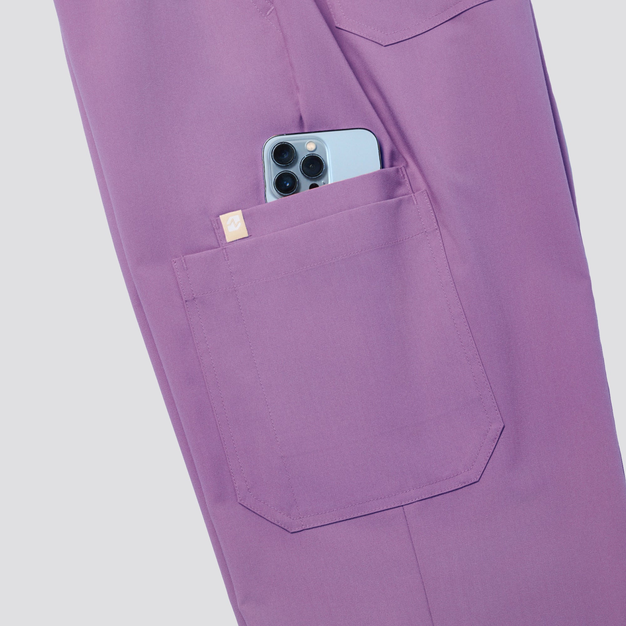 Zenir | Women's Signature Straight Scrub Pants - Mauve Pink