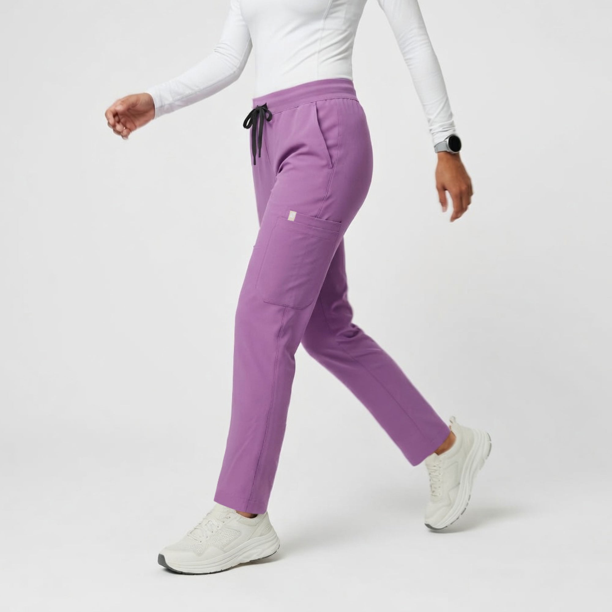 Zenir | Women's Signature Straight Scrub Pants - Mauve Pink