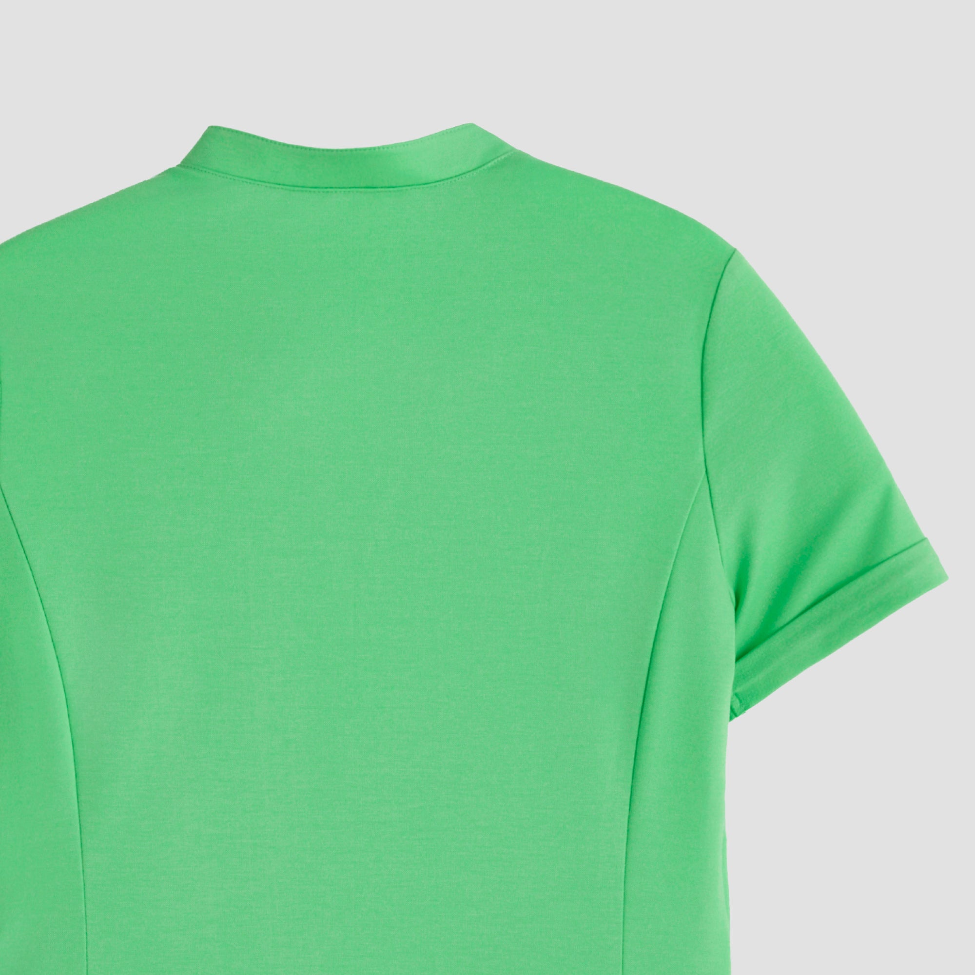 Zenir | Women's Soft Stretch Notched Scrub Top - Pistachio Green