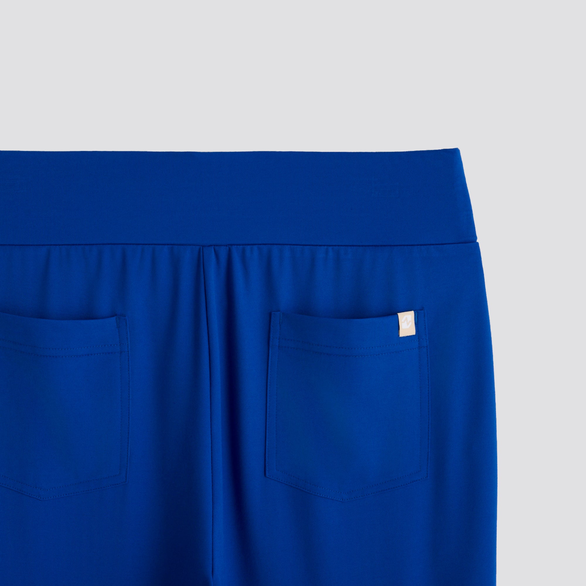 Zenir | Women's Soft Stretch High Waisted Flare Scrub Pants - Royal Blue