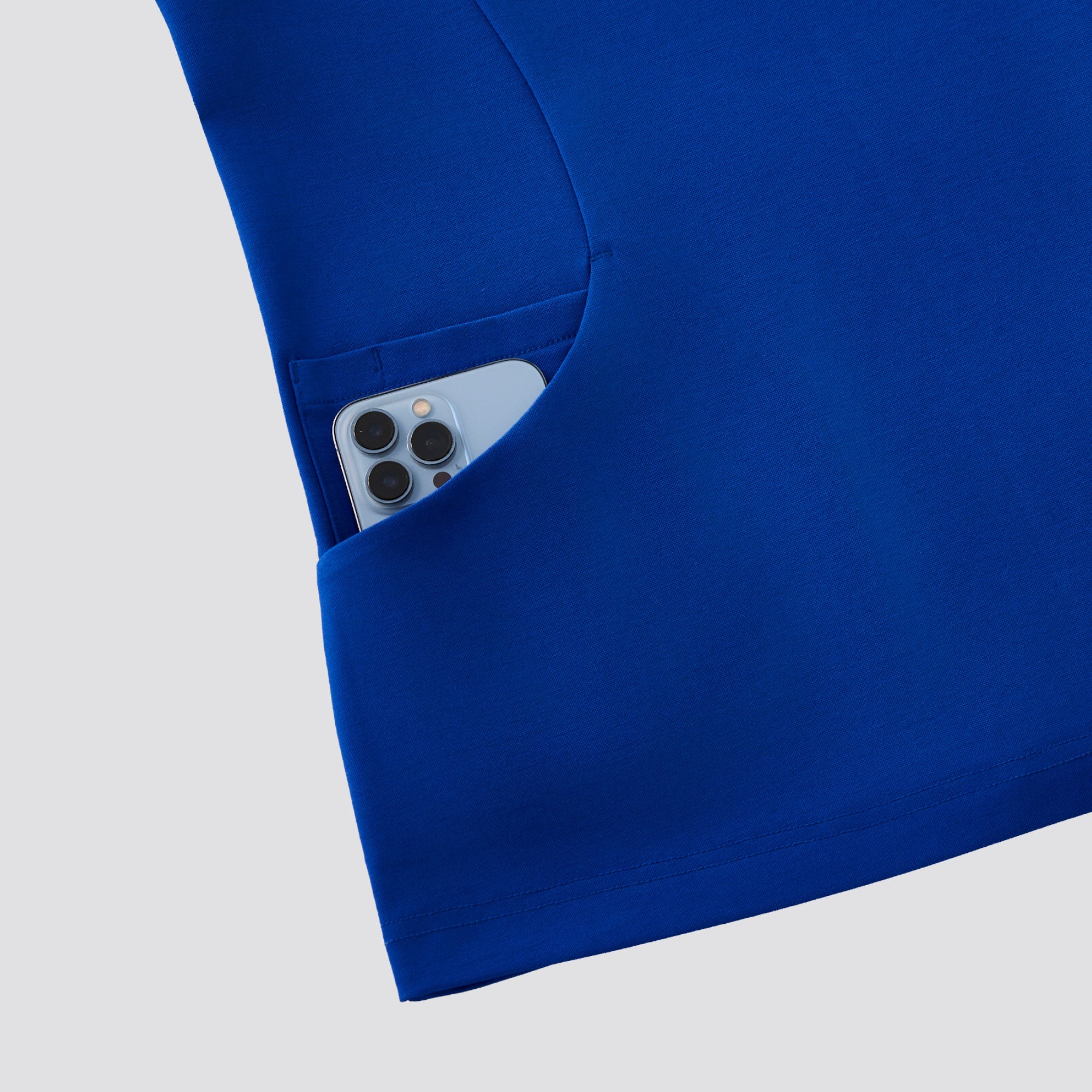 Zenir | Women's Soft Stretch Scrub Top - Royal Blue