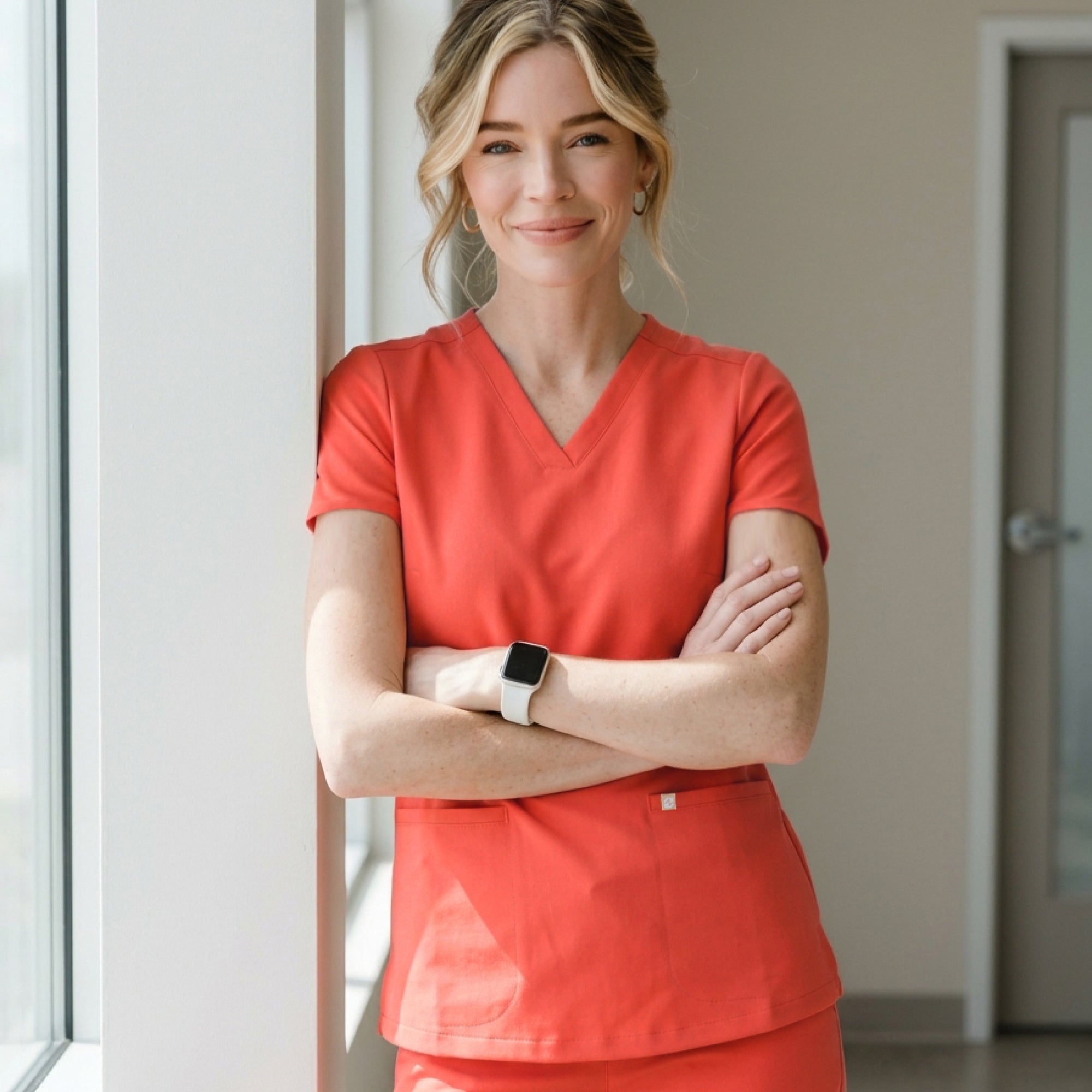 Zenir | W-Double Pocket Scrub Top