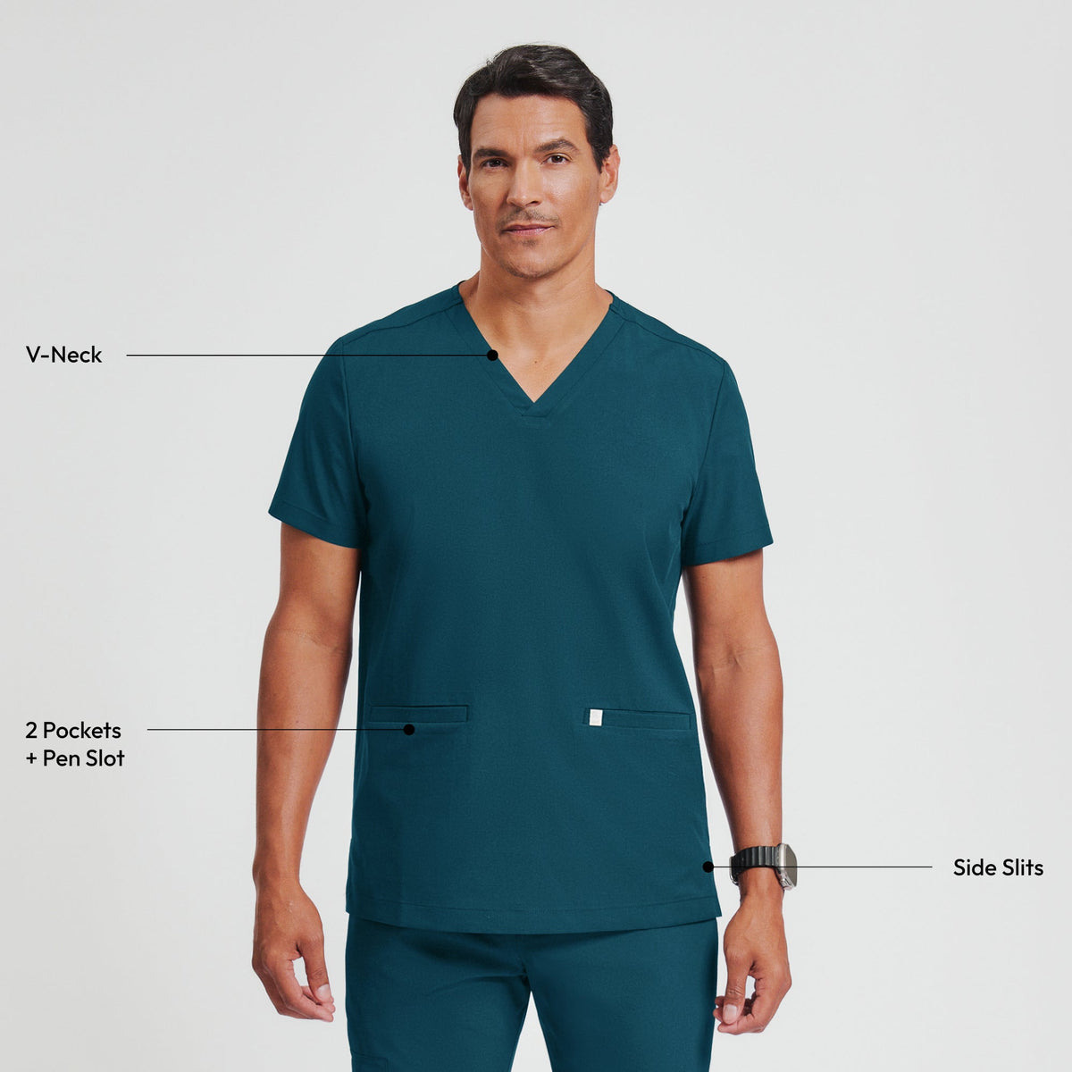 Zenir | M-Double Pocket Scrub Top
