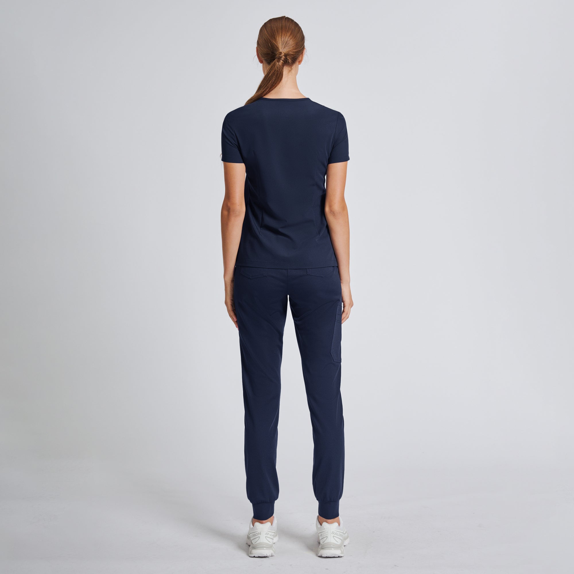 Zenir | Women's Core 3 Pocket Scrub Top - Navy