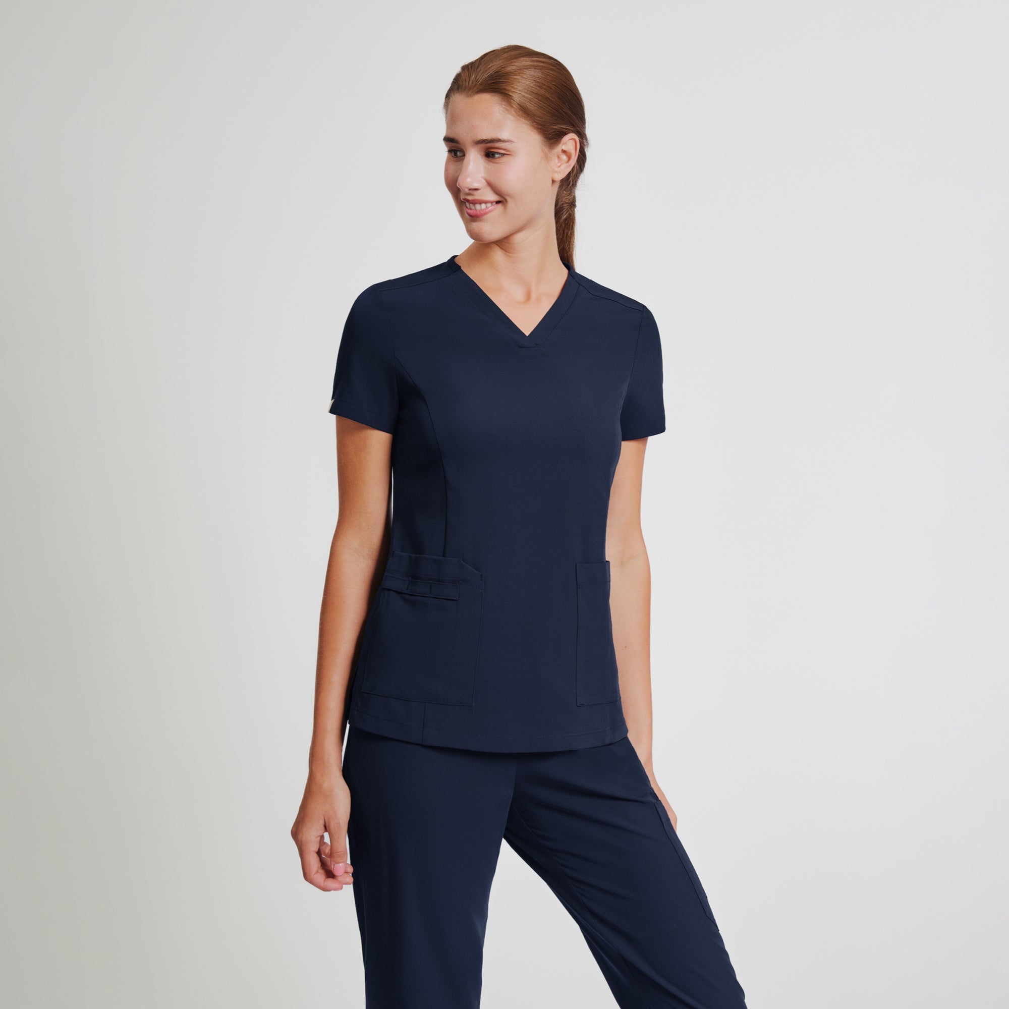 Zenir | Women's Signature Straight Scrub Pants - Navy