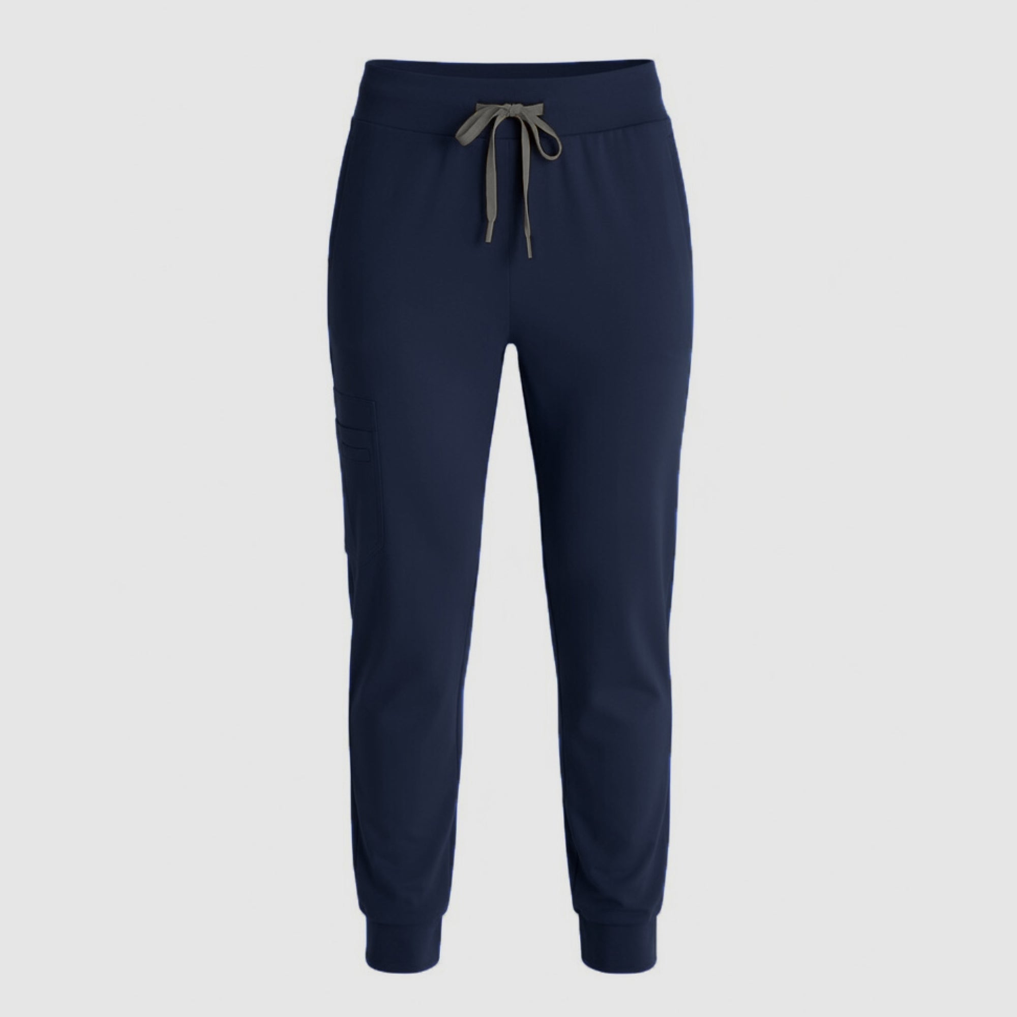Zenir | Women's Soft Stretch High Waisted Jogger Scrub Pants - Navy