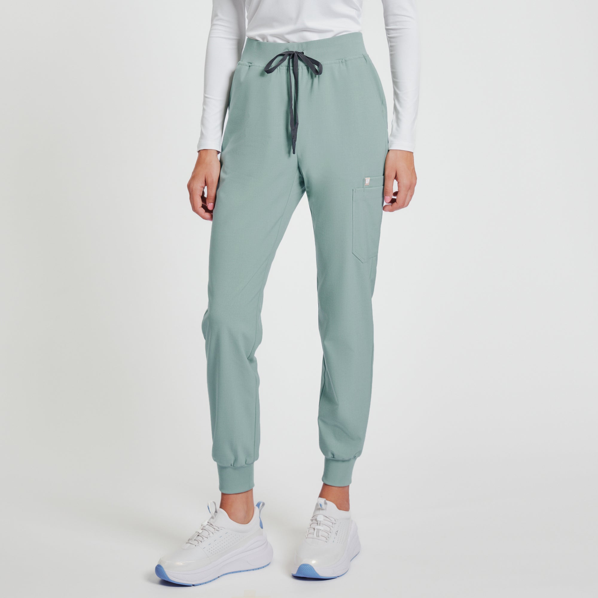 Zenir | Women's Easy-Fit Jogger Scrub Pants - Sage Green