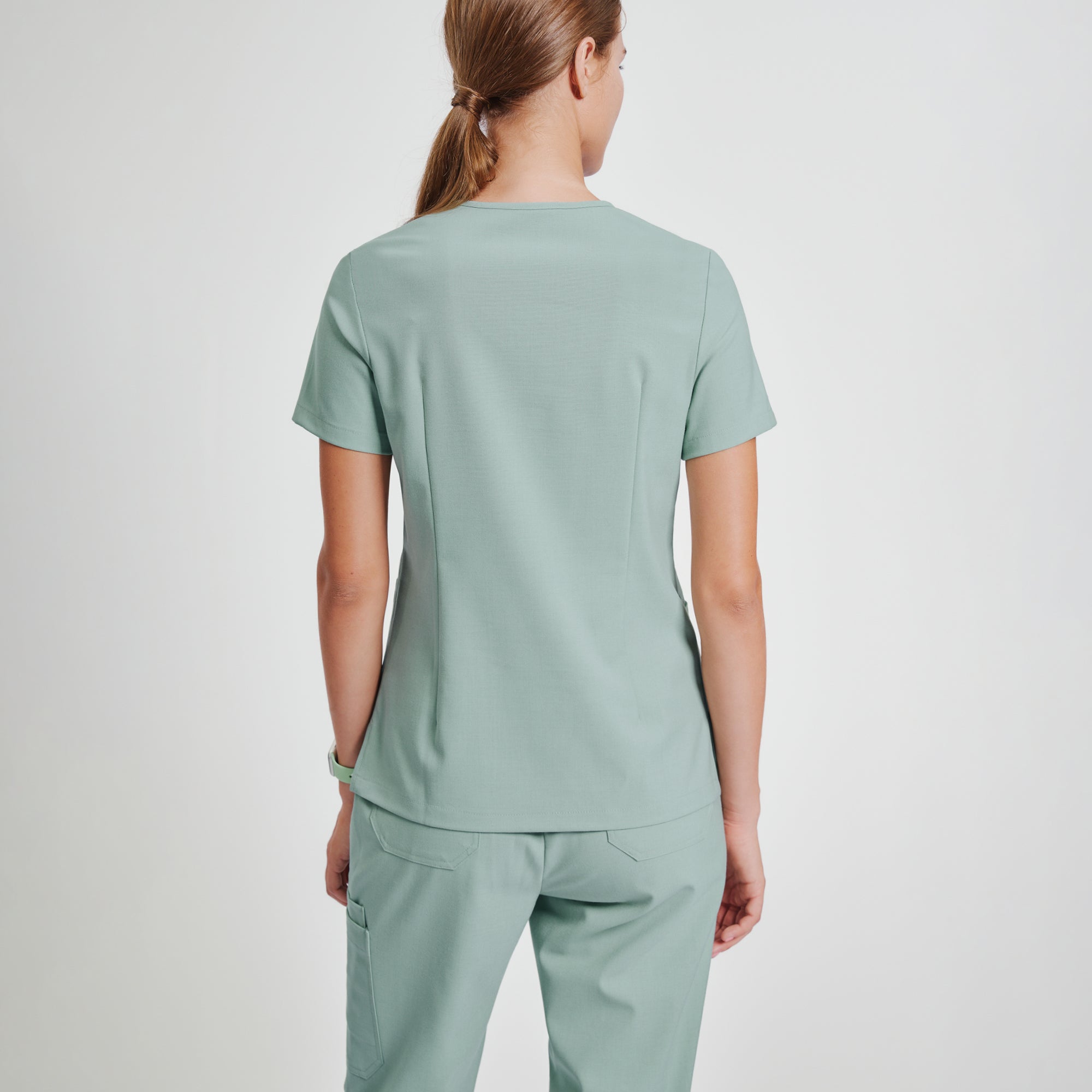 Zenir | Women's Signature Straight Scrub Pants - Sage Green