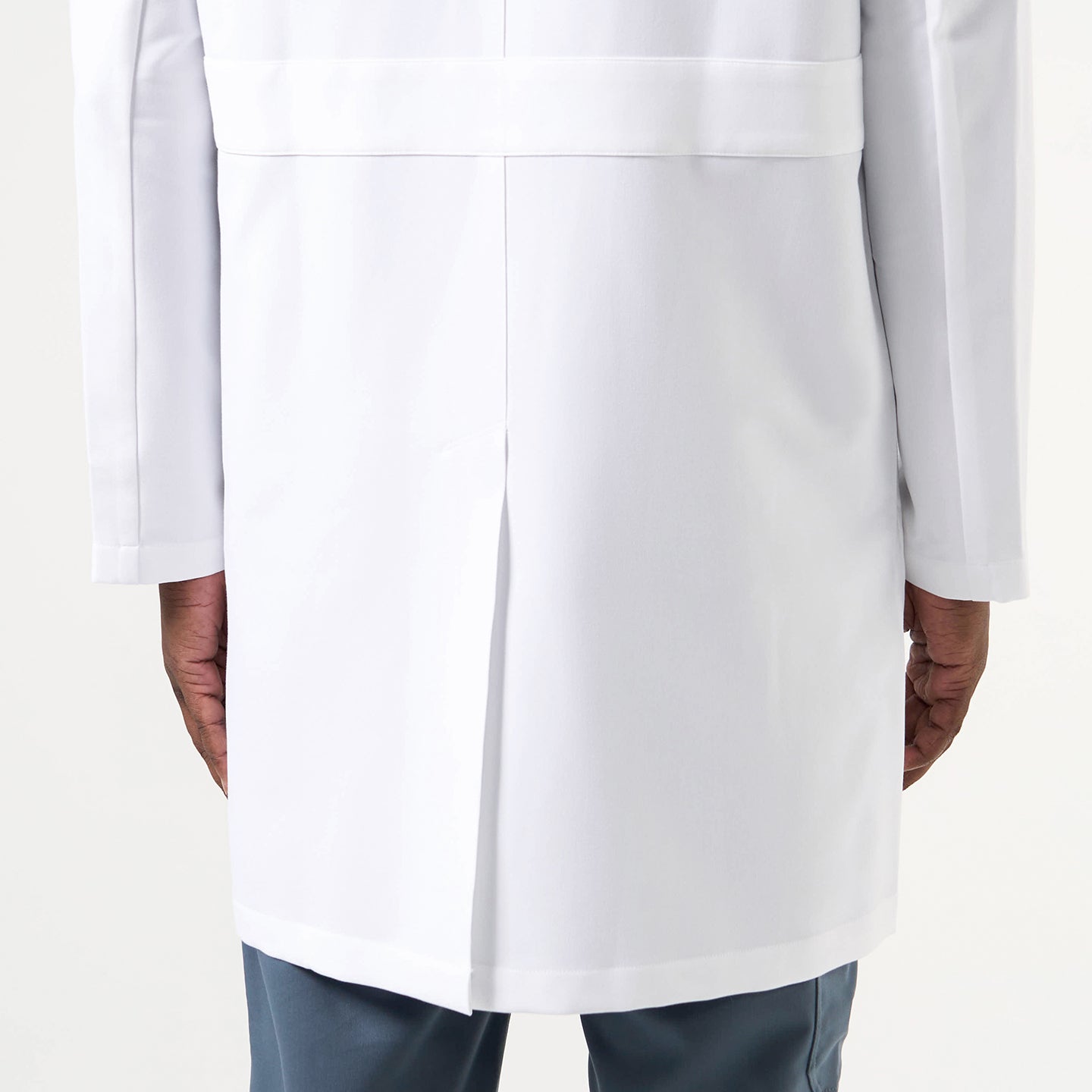 Zenir | Men's Standard Long Lab Coat LCM-101 - White