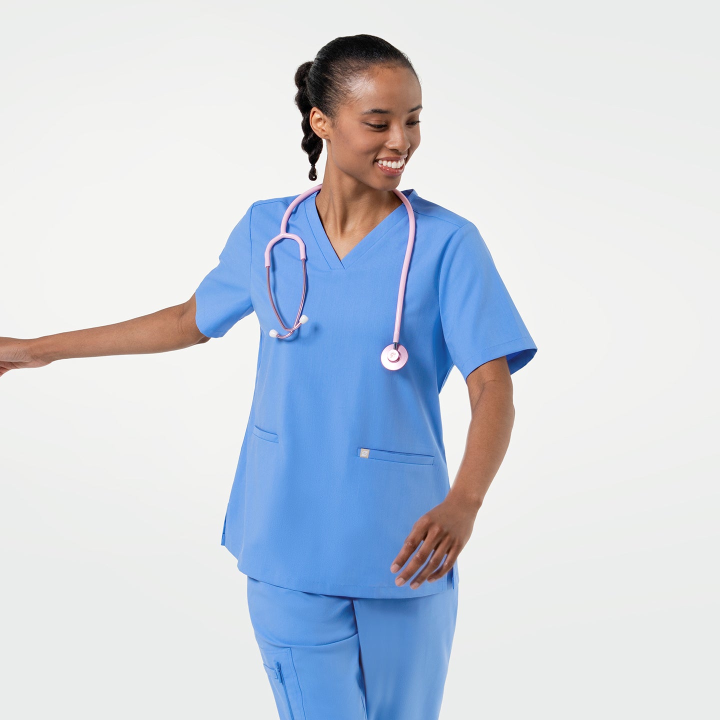 Zenir | W-Double Pocket Scrub Top