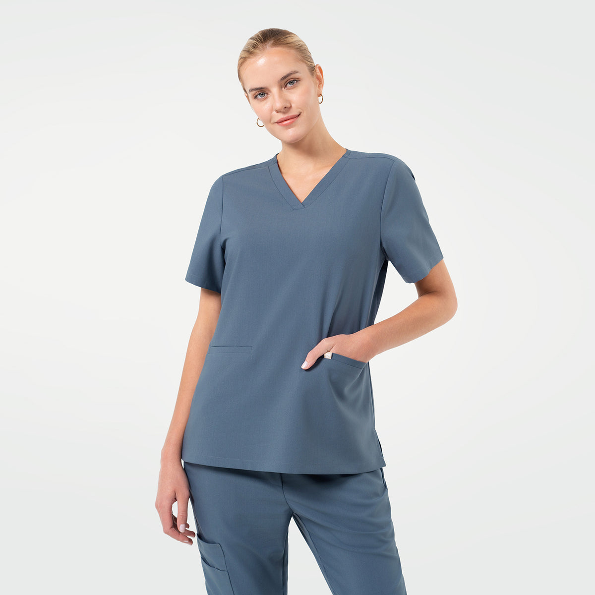 Zenir | W-Double Pocket Scrub Top